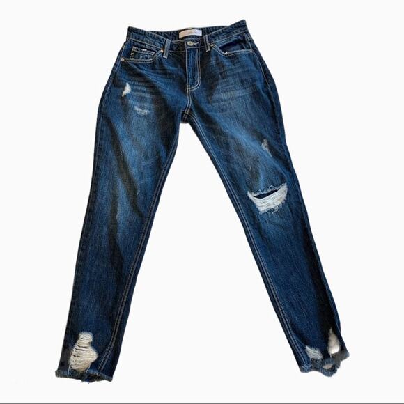 Kancan midrise “estilo” distressed jeans size 24 - Picture 1 of 11